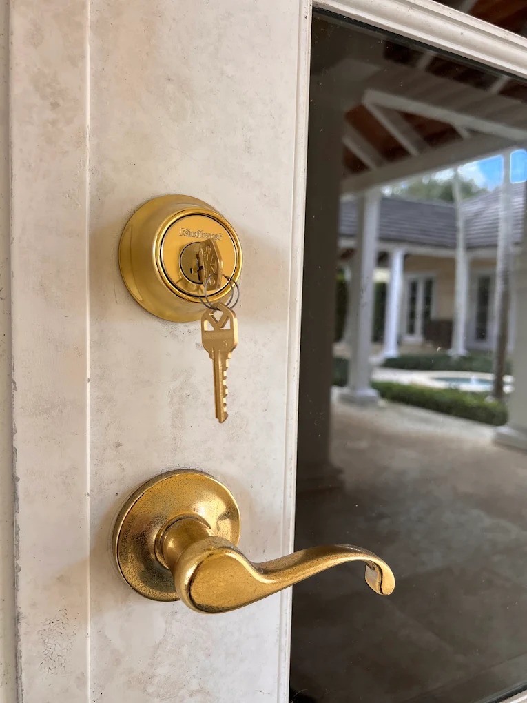 Installing a Grade-1 deadbolt on a Port St. Lucie front door